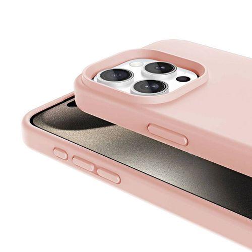 Apple iPhone 15 Pro Kılıf M-safe Şarj Özellikli Sıvı Teknolojili Silinebilir Sert Zore Kivi Kapak