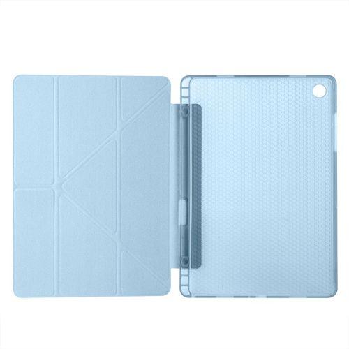 Galaxy Tab A11 Plus Kılıf Zore Tri Folding Kalem Bölmeli Standlı Kılıf