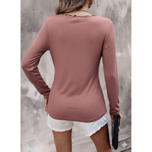 Kadın Uzun Kollu V Yakalı Kaşkorse Bluz