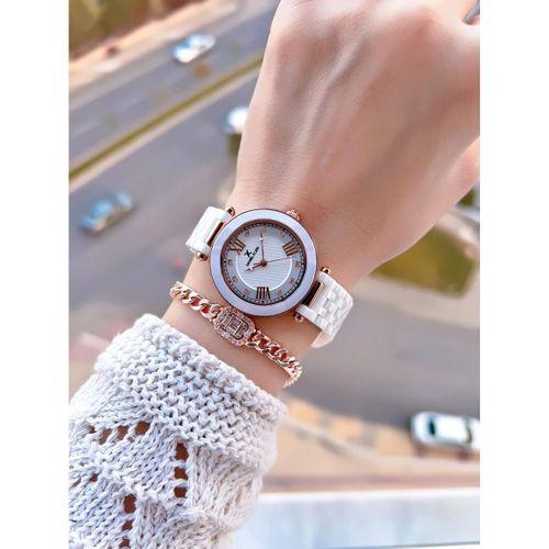 Daniel Klein Seramik Kordon Özel Tasarım 2 Yıl Garantili 3 Atm Kadın Kol Saati+Bileklik SR.14282.1