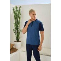 Erkek 2205 Erkek  Battal Midi Yaka Pijama Takım