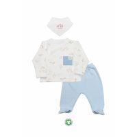 Bistyle Curly Lamb 3'lü Zıbın Takımı 13107 Bej Ekru