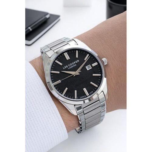 Lee Cooper Erkek Kol Saati 50 Metre Suya Dayanıklı Çelik Kordon + Bileklik Hediyeli VS.BLKT.0837