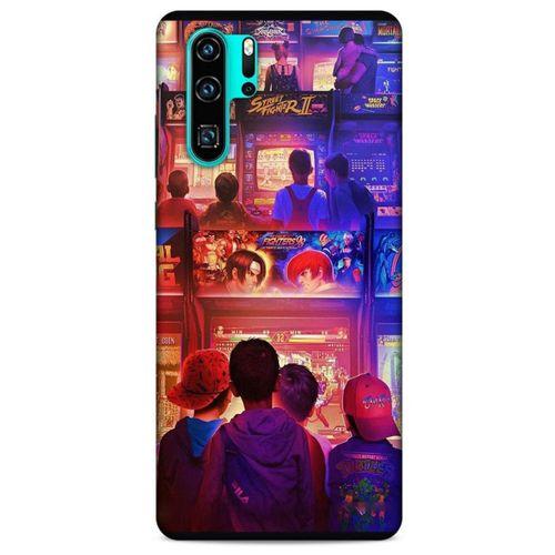 Retro (33) Desen Hybrid Kılıf Renkli Huawei P30 Pro Kılıf