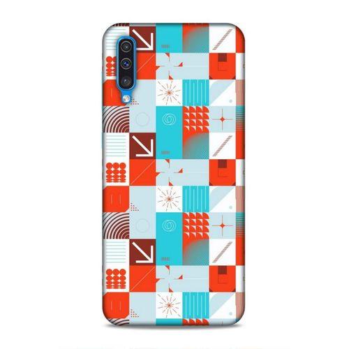 Samsung Galaxy A30s Uyumlu Kılıf Insomnia (33) Hybrid Kılıf Turkuaz Kırmızı