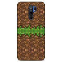 Lopard Xiaomi Redmi 9 Uyumlu Kılıf PiXel (1) Kılıfı Yeşil Mine