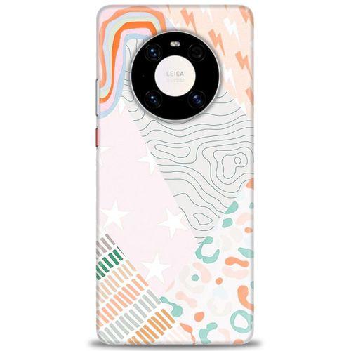 Huawei Mate 40 Pro Kılıf HD Baskılı Kılıf - Çok Renkli + Tam Ekran Koruyucu
