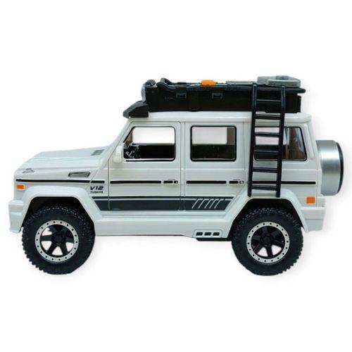 Sesli Işıklı Metal Off- Road Araba 16 cm - D700-04 - Beyaz