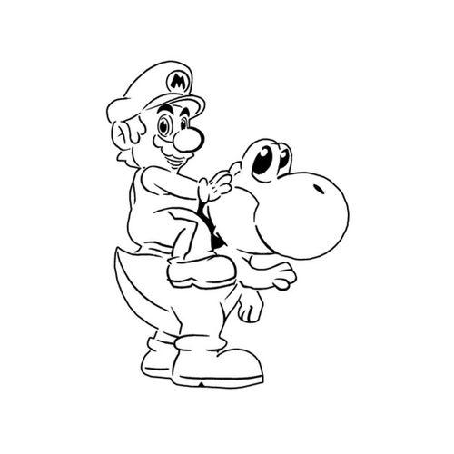 Mario ve Yoshi Şablonu 2D (Bu ürün Sadece Plastik parçadır - Almadan Önce Soru Sorabilirsiniz)