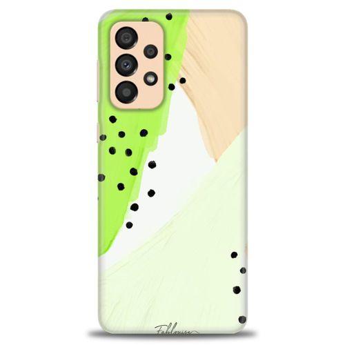 Samsung Galaxy A33 5G Kılıf HD Baskılı Kılıf - Fıstık Yeşili + Tam Ekran Koruyucu