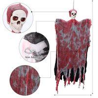 Led Işıklı Kahkaha Atan Sesli Sensörlü Kuru Kafa