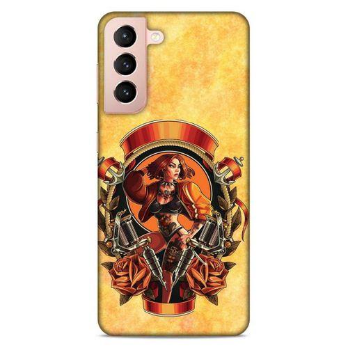Lopard Samsung Galaxy S21 Uyumlu Kılıf Tattoo's (15) Antişok Kılıf Kadın Dövmeleri
