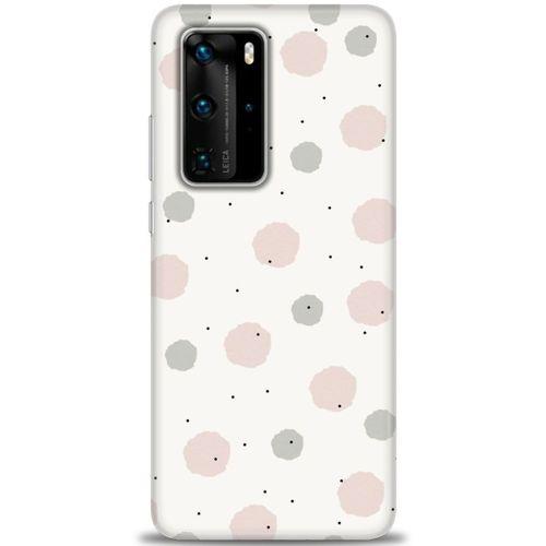 Huawei P40 Pro Kılıf HD Baskılı Kılıf - Soft Benekler + Tam Ekran Koruyucu