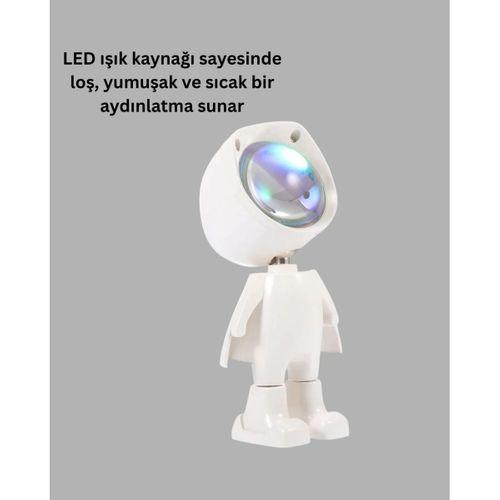 Dekoratif Gün Batımı Işığı – Astronot Figürlü Yeni Nesil