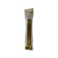 6'li Gold Kaşıklı Pipet