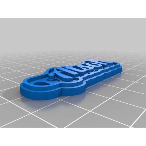 Kişiselleştirilmiş Çok Satırlı Etiket veya Anahtarlık 3D Baskı (Bu ürün Sadece Plastik parçadır - Almadan Önce Soru Sorabilirsiniz)