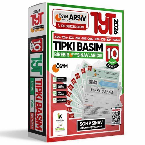 2026 YKS TYT ÖSYM Çıkmış Soru Tıpkı Basım 10lu Deneme Paketi Türkiye Geneli Video ve Dijital Çözümlü