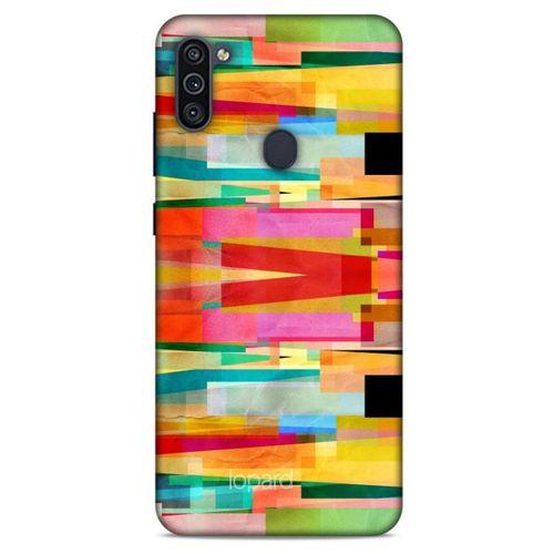 Samsung Galaxy M11 Kılıf Pastel Renkler (21) Koruyucu Kapak Yeşil Kırmızı