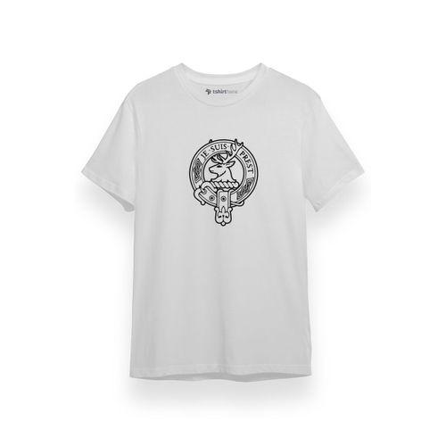 Outlander Je Suis Prest Beyaz Kısa kol Erkek Tshirt