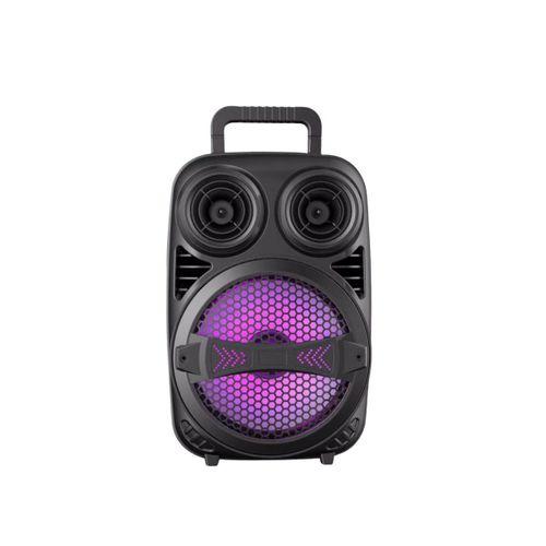 Rgb Işıklı Bluetooth Karaoke Hoparlör Mikrofonlu Usb Tf Kart Destekli Taşınabilir Speaker