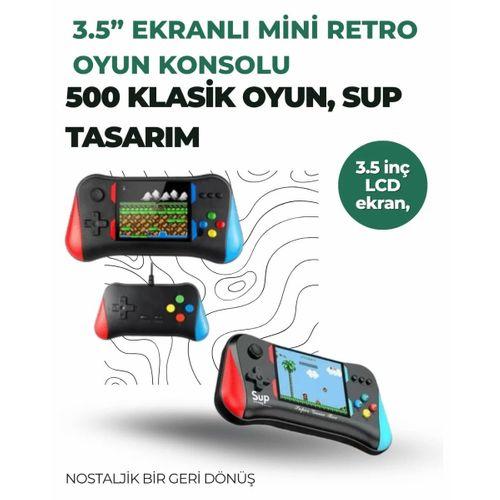 3.5 İnç Ekranlı Klasik Oyun Konsolu – 500 Dahili Oyun