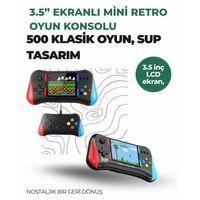 3.5 İnç Ekranlı Klasik Oyun Konsolu – 500 Dahili Oyun
