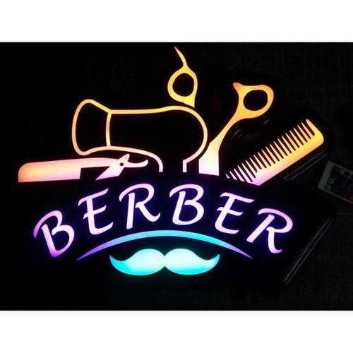 Berber Led Neon Tabela KUMANDALI 16 RENK 54x40cm