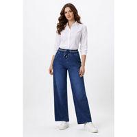 Kadın Bol Jean Pantolon Beli Ribana Lastikli BGL-ST05385