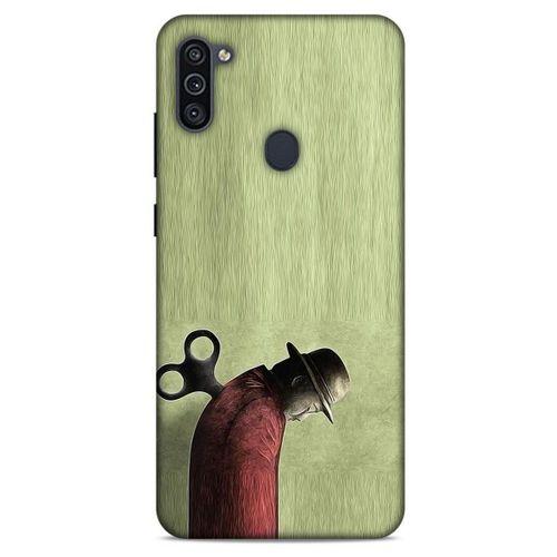 Samsung Galaxy M11 Kılıf Depresyon (48) Bumper Kılıf Kahve Yeşil