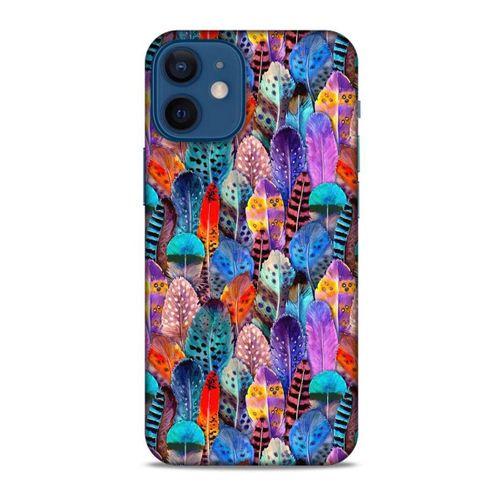 Apple iPhone 12 Mini Kılıf Desenli Özel Seri Tüyler (39) Liquid Crystal Kılıf
