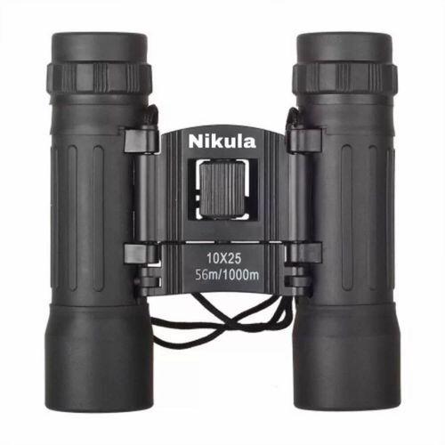 10x25 Av Dürbünü -56m/1000m - Kauçuk Kaplama Siyah