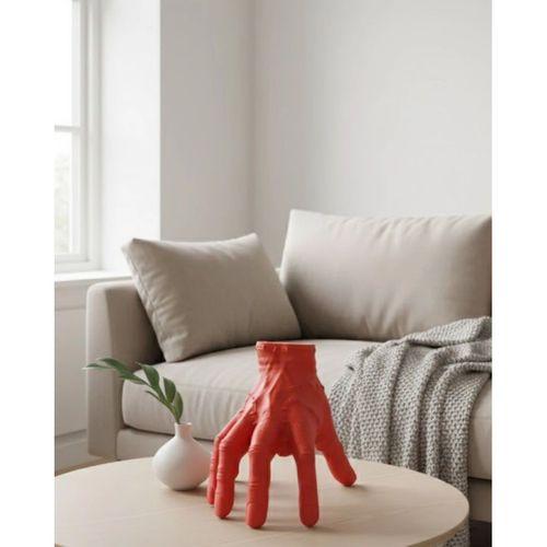 3d Kırmızı El Dekor 17x16 Cm Gotik Ve Modern Tasarım Obje