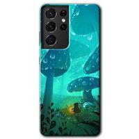 Samsung Galaxy S21 Ultra HD Baskılı Kılıf + 9D Tam Ekran Koruyucu - Silhoutte Dropss