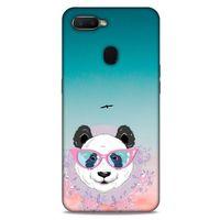 Animax Gözlüklü Panda Oppo Ax7 Kılıf Desenli Silikon
