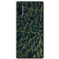 Galaxy Note 10 Kılıf HD Desen Baskılı Arka Kapak - Çam Ağacı Ormanı