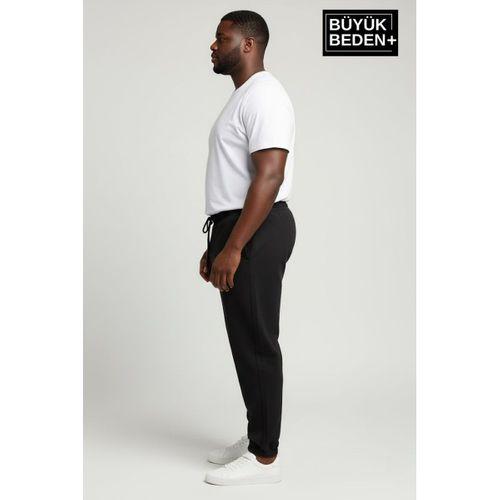 Erkek Büyük Beden Paça Lastikli İki İplik Rahat Kalıp ince Eşofman Altı SPR26BEA951