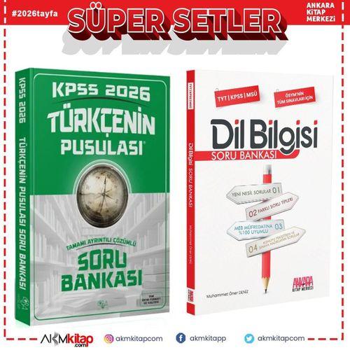 CBA Akademi 2026 KPSS Türkçenin Pusulası ve AKM Dil Bilgisi Soru Bankası Seti 2 Kitap