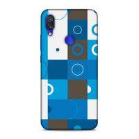 Xiaomi Redmi Note 7 Pro Uyumlu Kılıf Insomnia (27) Tasarımlı Kılıf Mavi Beyaz