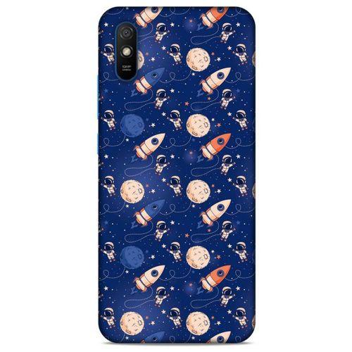 Xiaomi Redmi 9A Uyumlu Kılıf Mavi Delisi (30) Silicone Case Galaksi