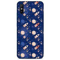 Xiaomi Redmi 9A Uyumlu Kılıf Mavi Delisi (30) Silicone Case Galaksi