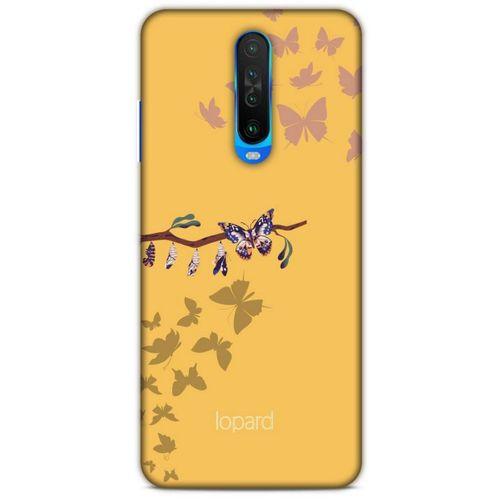 Xiaomi Poco X2 Kılıf Kelebek Etkisi (46) Core Armor Kılıf Yeşil Sarı