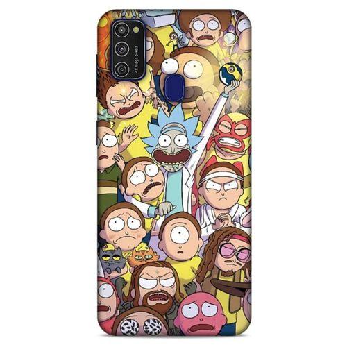 Samsung Galaxy M21 Uyumlu Kılıf Rick And Morty (34) Slim Armor Kılıf Manager Morty