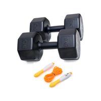 Ps Spor 10 Kg Dambıl X 2 Adet 20 Kg Set + Sayaçlı Atlama Ipi