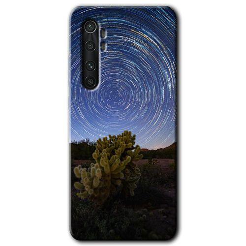 MRCİLETİSİM Xiaomi Mi Note 10 Lite Kılıf HD Desen Baskılı Arka Kapak + Temperli Cam - Eclipse Sky