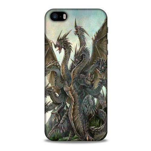 Apple Iphone 5 Kılıf Dragons (35) Fit Design Kılıf 9 Başlı Ejderha
