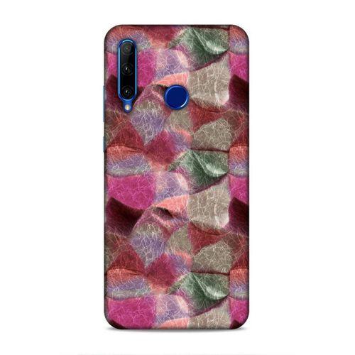 Huawei Honor 20 Lite Uyumlu Kılıf Romans (30) Silicone Case Pembe Yeşil