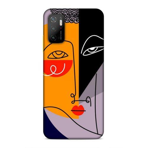 Xiaomi Poco M3 Pro Uyumlu Kılıf Face'X 47 Crystal Flex Kılıf İllustrasyon