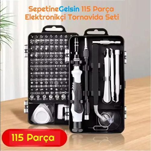 Sepetinegelsin 115 Parça Elektronikçi Tornavida Seti