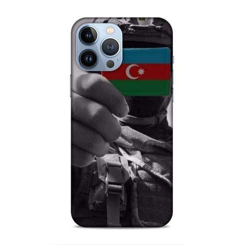 Apple iPhone 13 Pro Max Uyumlu Kılıf Azarbaijan (40) Fit Silikon Kılıf Asker