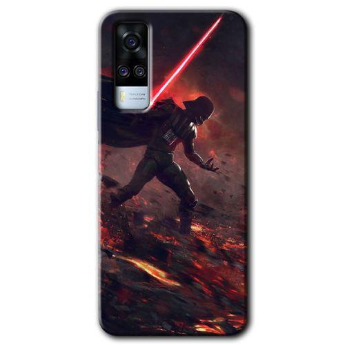 Potkal Hediye Fabrikası Vivo Y53s Kılıf HD Desen Baskılı Arka Kapak - Darh Vader Wars